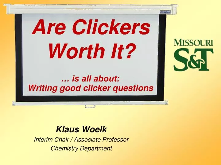 are clickers worth it is all about writing good clicker questions