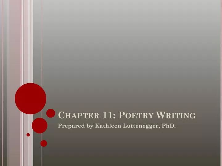 chapter 11 poetry writing
