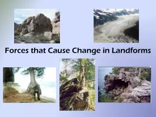 Forces that Cause Change in Landforms