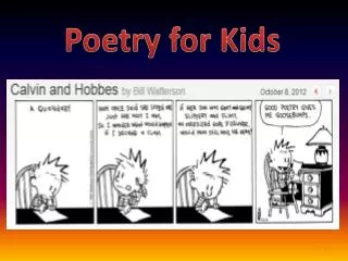 Poetry for Kids