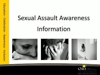 Sexual Assault Awareness Information