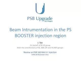 Beam Intrumentation in the PS BOOSTER injection region