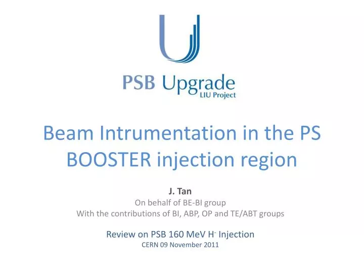 beam intrumentation in the ps booster injection region