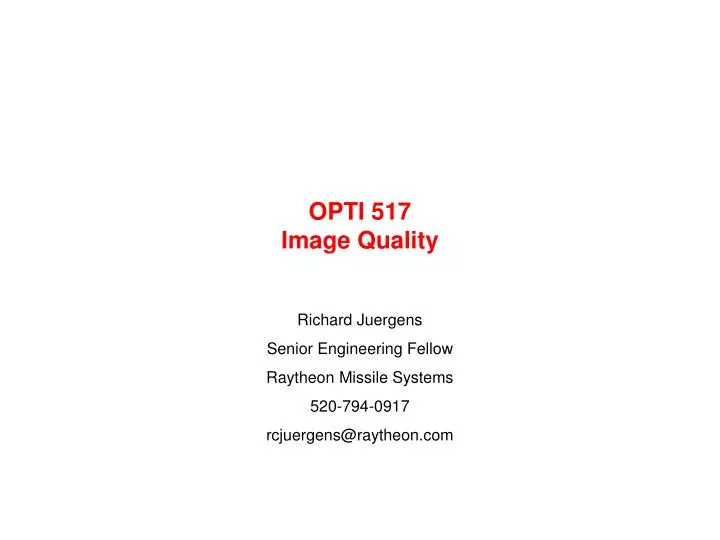 opti 517 image quality