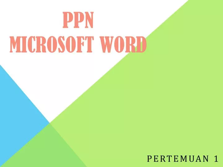 ppn microsoft word
