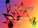 Music Theory - slide 1