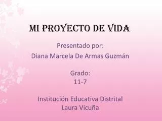 mi proyecto de vida