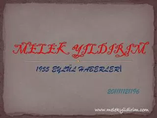 melek yildirim