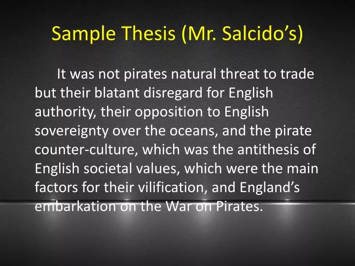 sample thesis mr salcido s