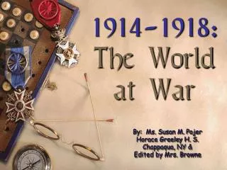 1914-1918: The World at War
