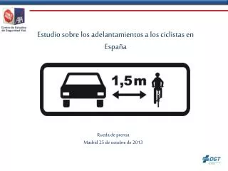 estudio sobre los adelantamientos a los ciclistas en espa a
