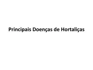principais doen as de hortali as