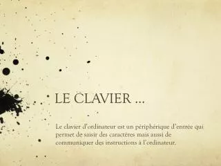 le clavier