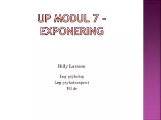 Up modul 7 -Exponering