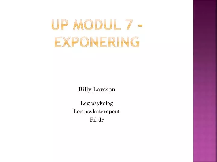up modul 7 exponering