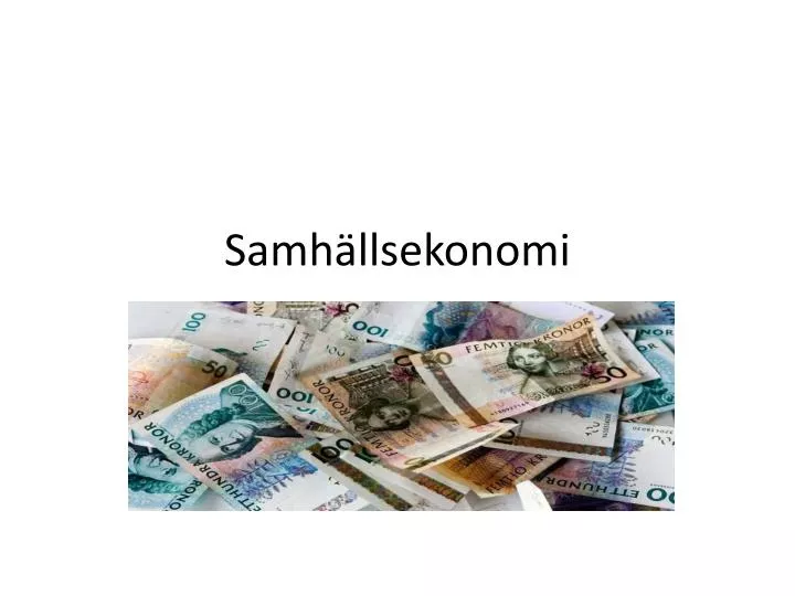 samh llsekonomi