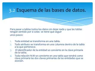 3 2 esquema de las bases de datos