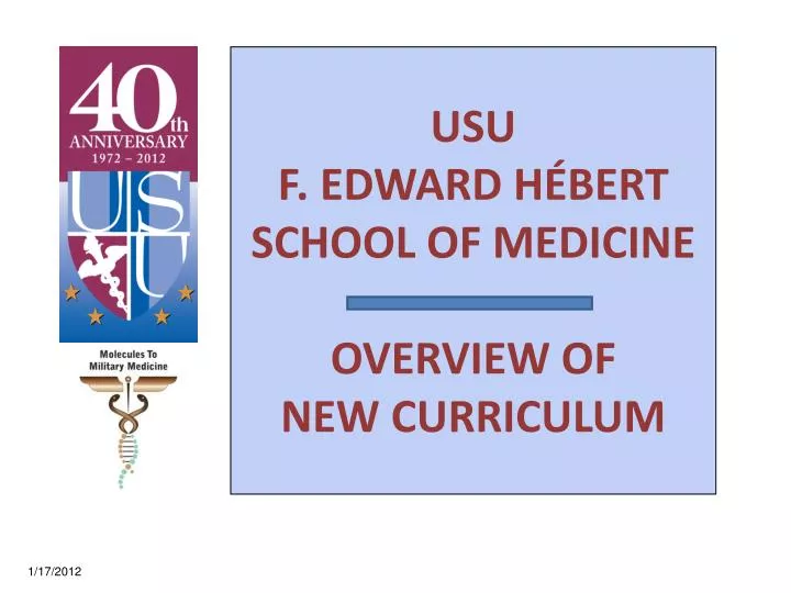 usu f edward h bert school of medicine overview of new curriculum