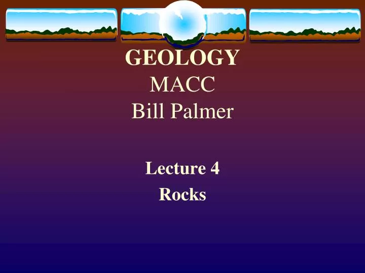 geology macc bill palmer