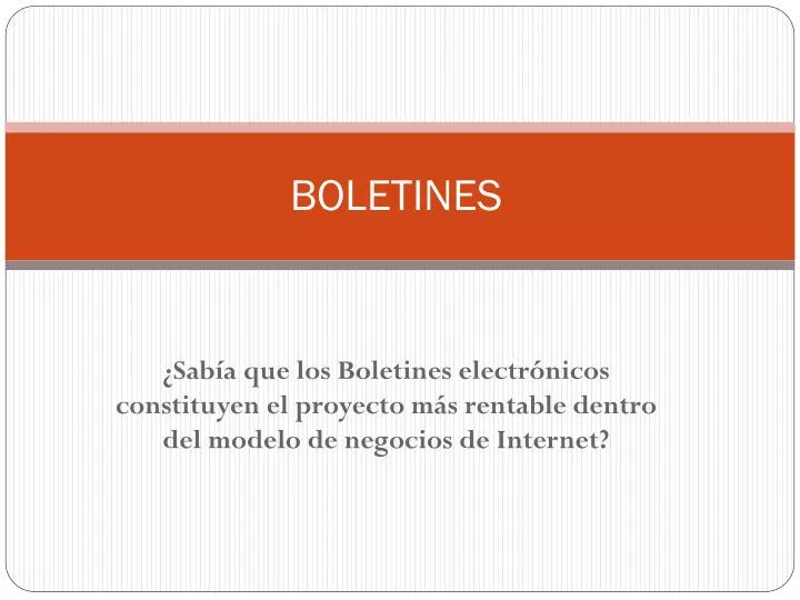 boletines