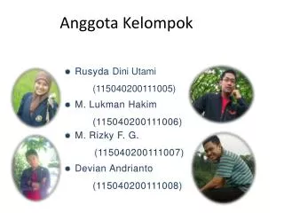a nggota k elompok