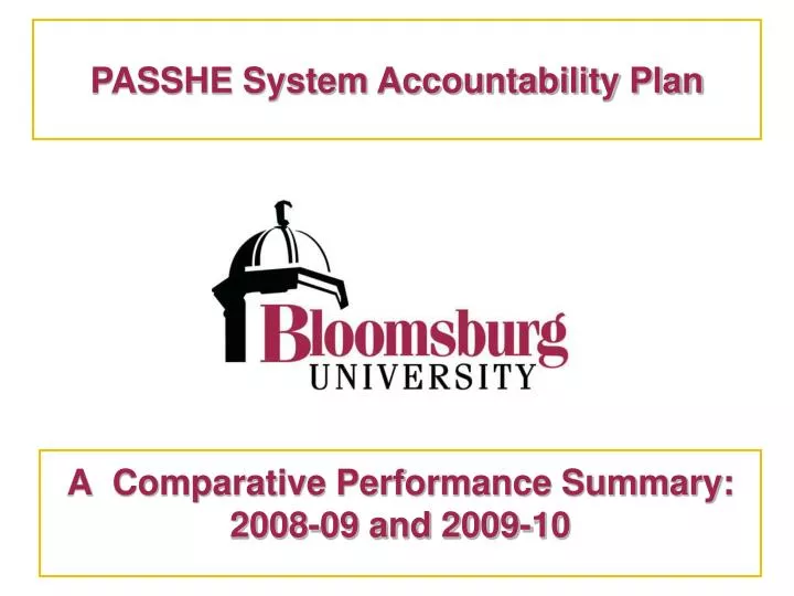 a comparative performance summary 2008 09 and 2009 10