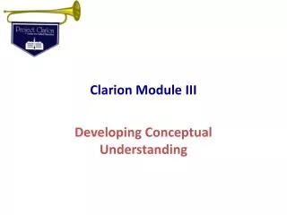 Clarion Module III