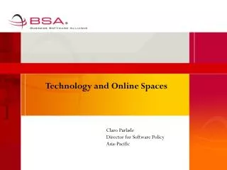 Technology and Online Spaces