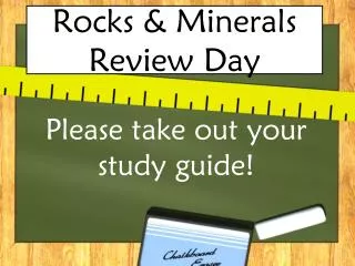 Rocks &amp; Minerals Review Day