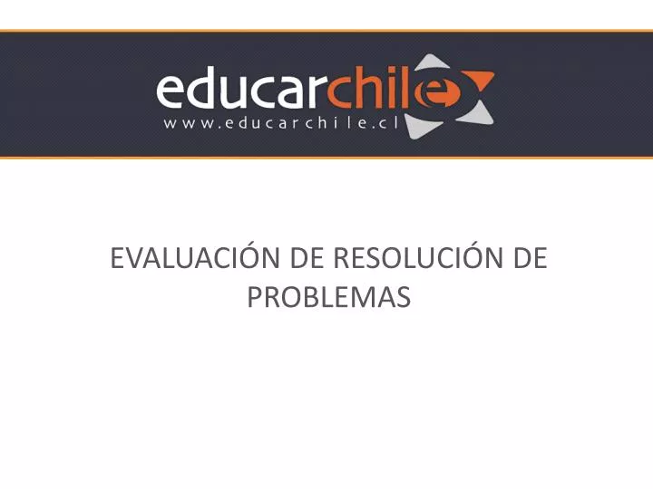 evaluaci n de resoluci n de problemas