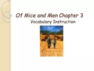 of mice and men chapter 3