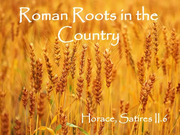 roman roots in the country
