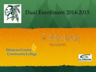 Dual Enrollment 2014-2015
