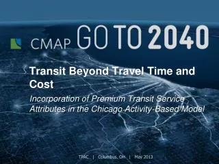 Transit Beyond Travel Time and Cost