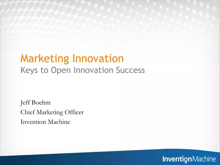 marketing innovation keys to open innovation success