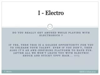 I - Electro