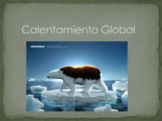 calentamiento global