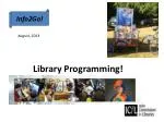 Library Programming! - slide 1