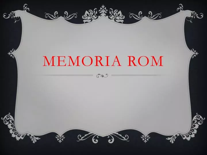 memoria rom
