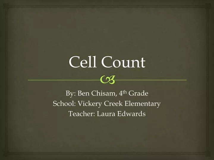 cell count