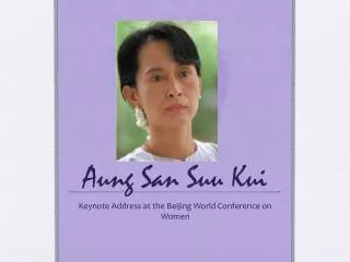 Aung San Suu Kui