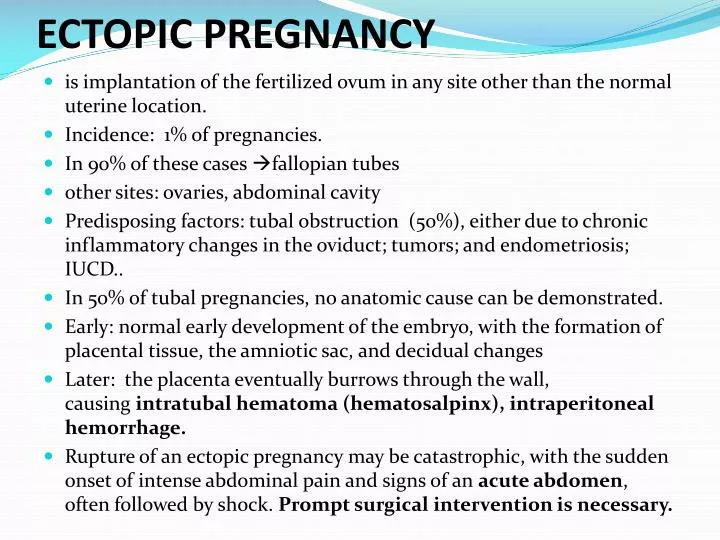 ectopic pregnancy