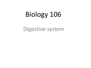 Biology 106