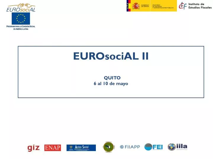 eurosocial ii quito 6 al 10 de mayo