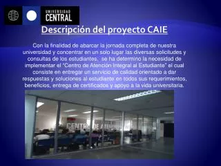 Descripción del proyecto CAIE