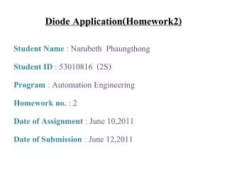 diode application homework2