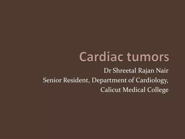 cardiac tumors