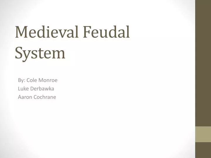 medieval feudal system