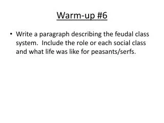 Warm-up #6