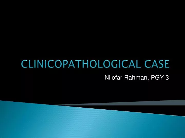 clinicopathological case
